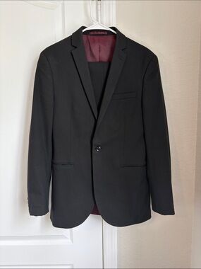Topman Men's Black Suit